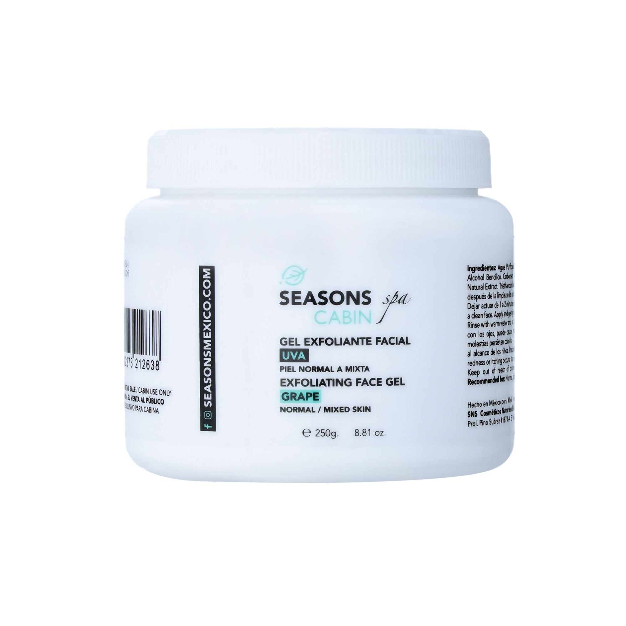 🎁 Gel Exfoliante Facial Uva 250 gr. (100% off)