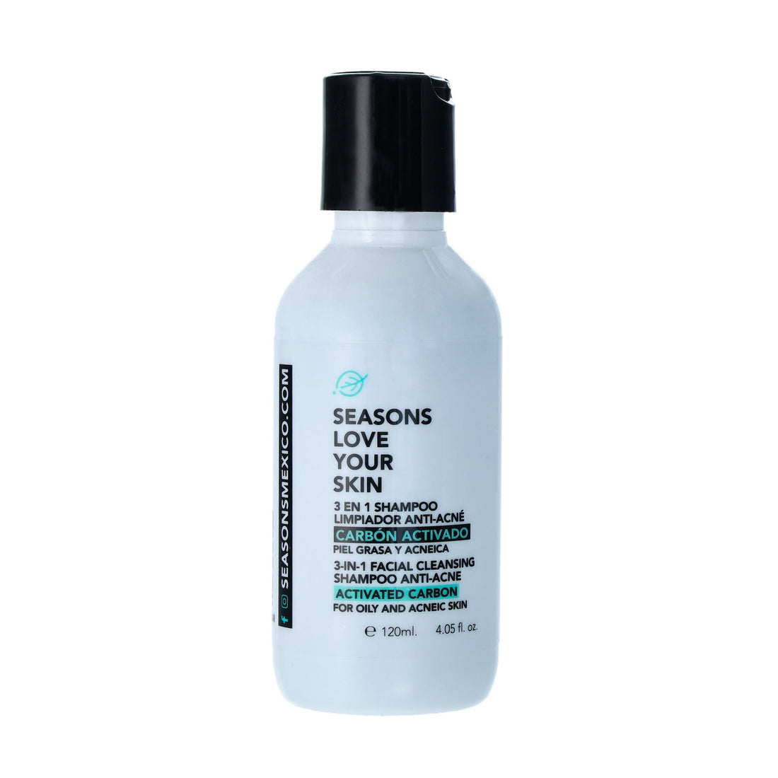 🎁 3 en 1 Shampoo Limpiador Anti-Acné Carbón Activado 120 ml. (100% off)