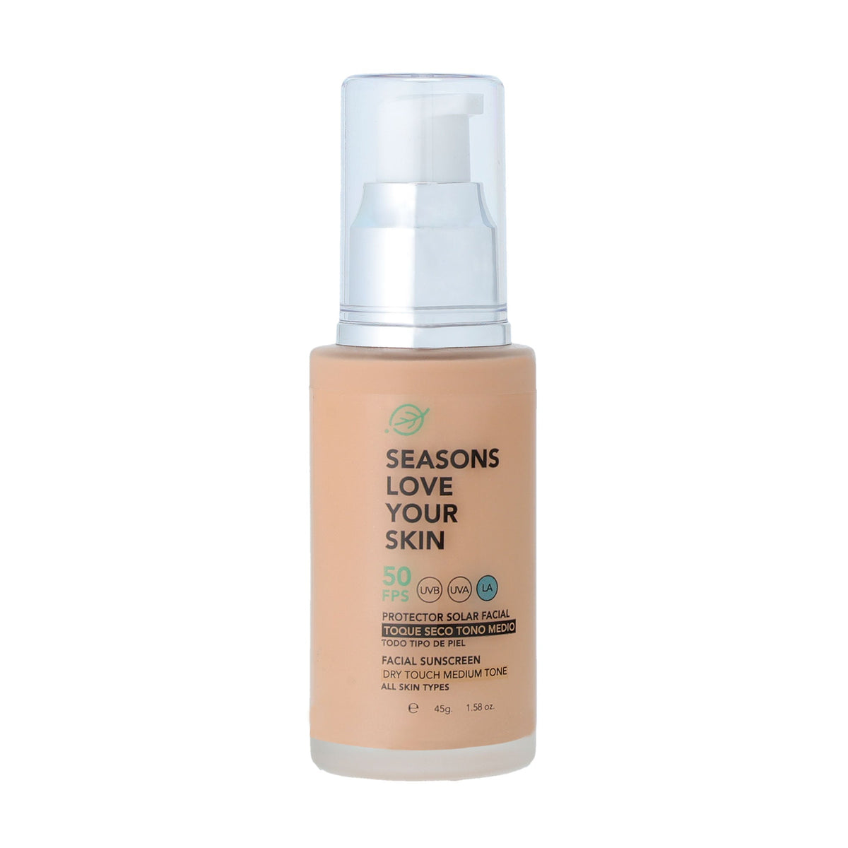 🎁 Protector Solar con Color, Toque seco,45Gr.