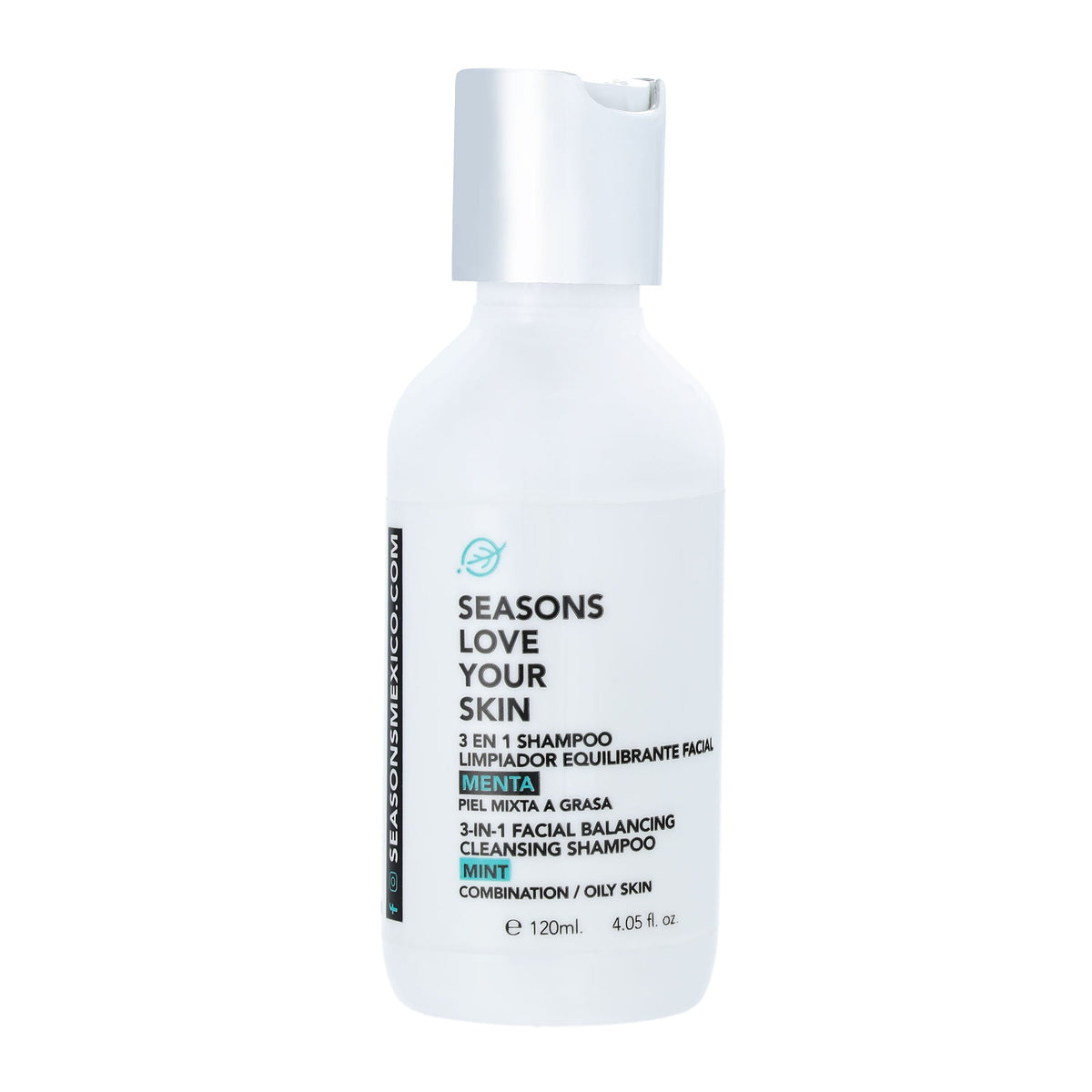 🎁 3 en 1 Shampoo Limpiador Equilibrante Facial Menta 60 ml.