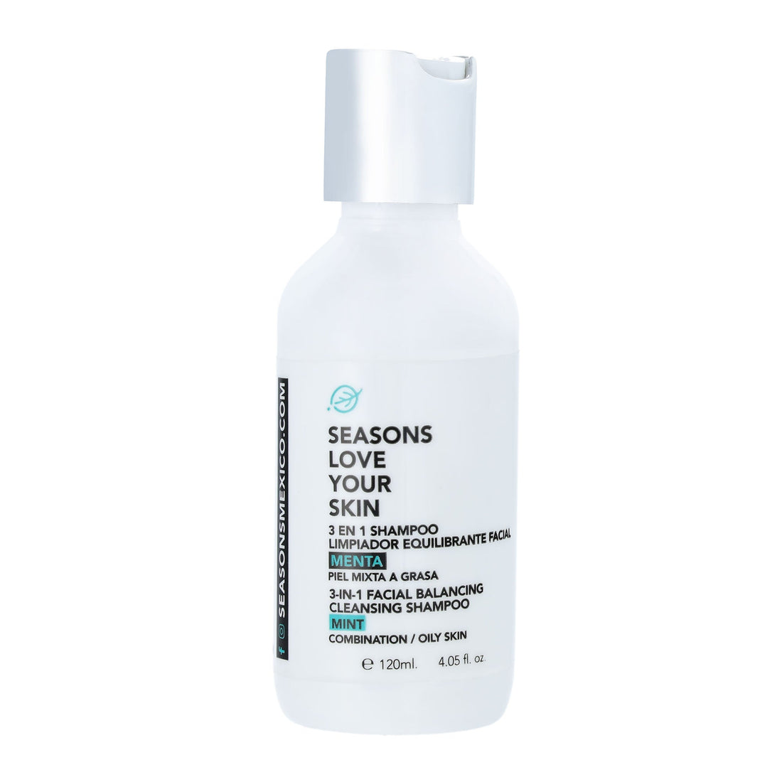 🎁 3 en 1 Shampoo Limpiador Equilibrante Facial Menta 120 ml. (100% off)