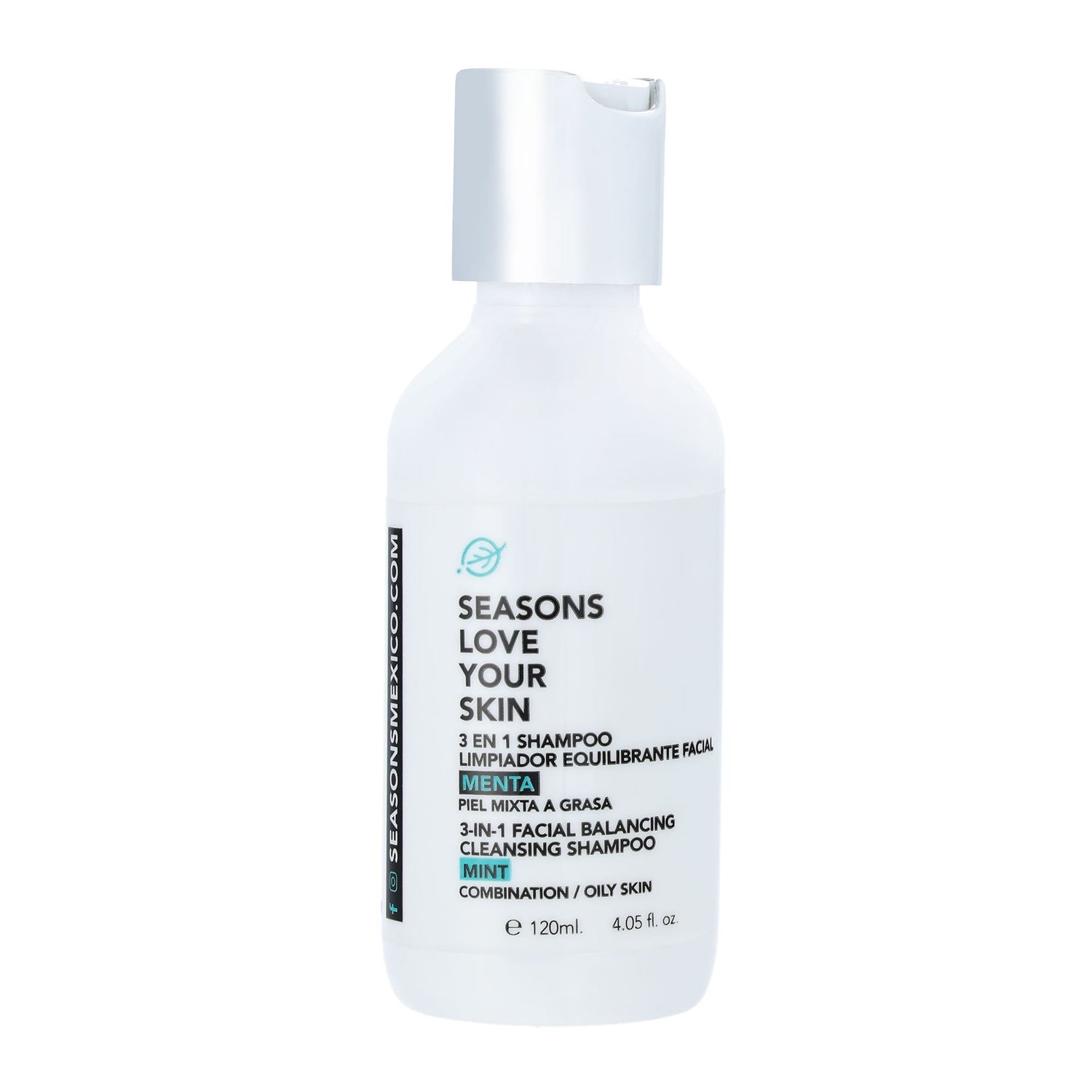 🎁 3 en 1 Shampoo Limpiador Equilibrante Facial Menta 120 ml. (100% off)
