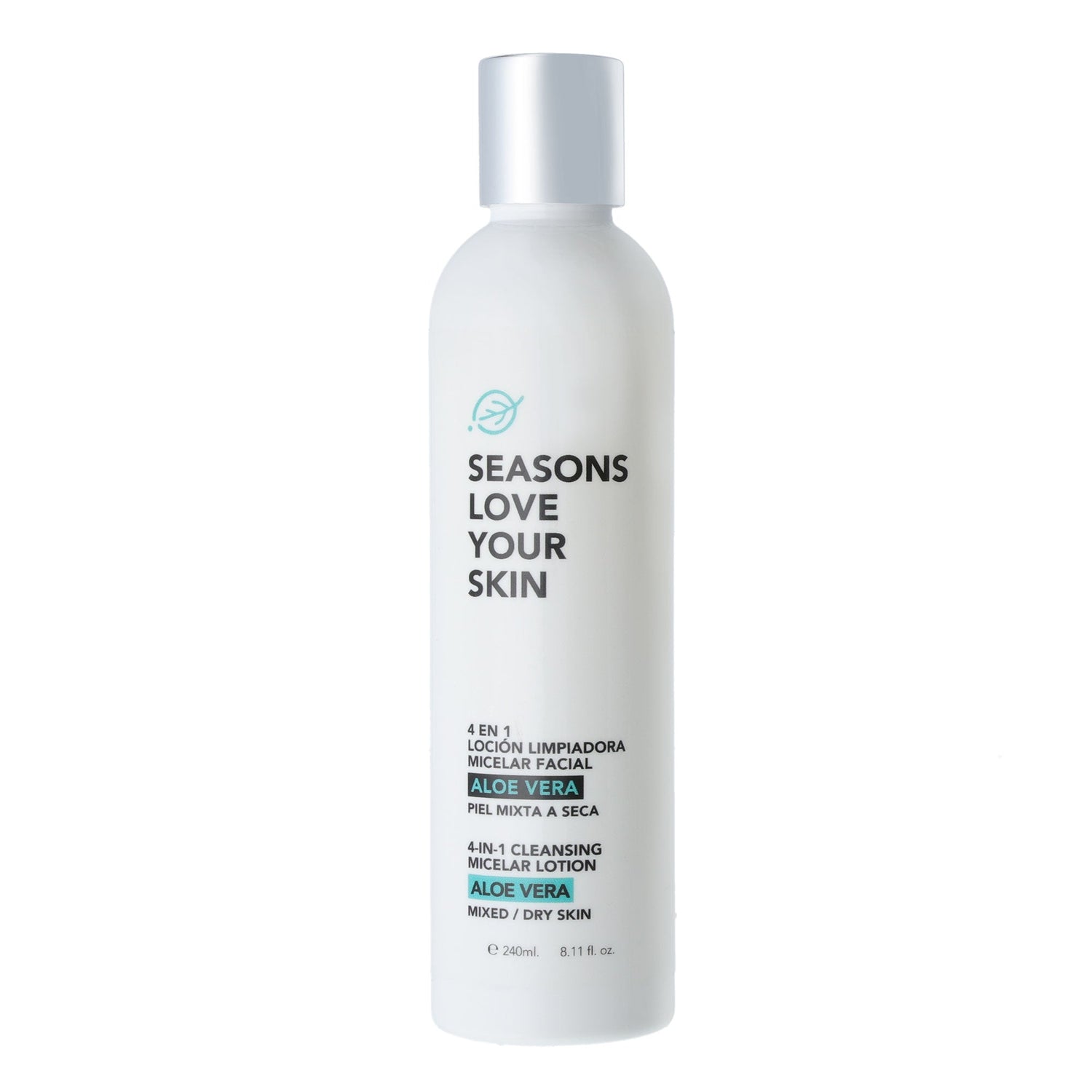 🎁 4 en 1 Loción Limpiadora Micelar Facial Aloe Vera 60 ml. (100% off)