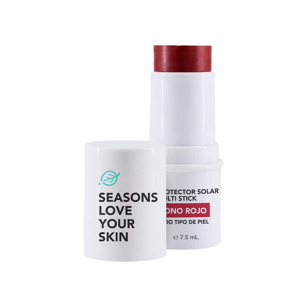 Protector solar FPS50 Multi Stick - Rubor,Labial,Sombra. Tono rojo