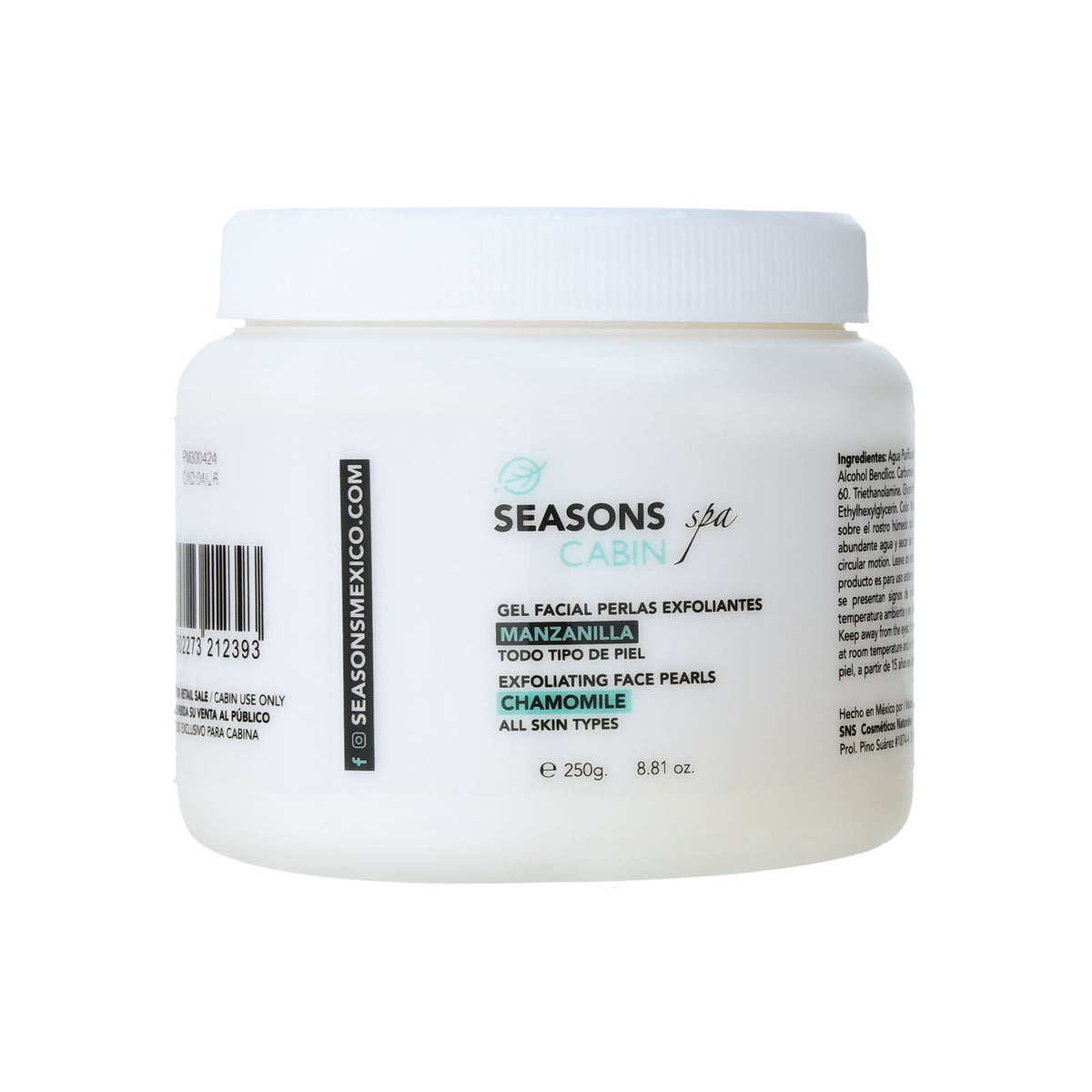 🎁 Gel Facial Perlas Exfoliantes Manzanilla 250 gr.