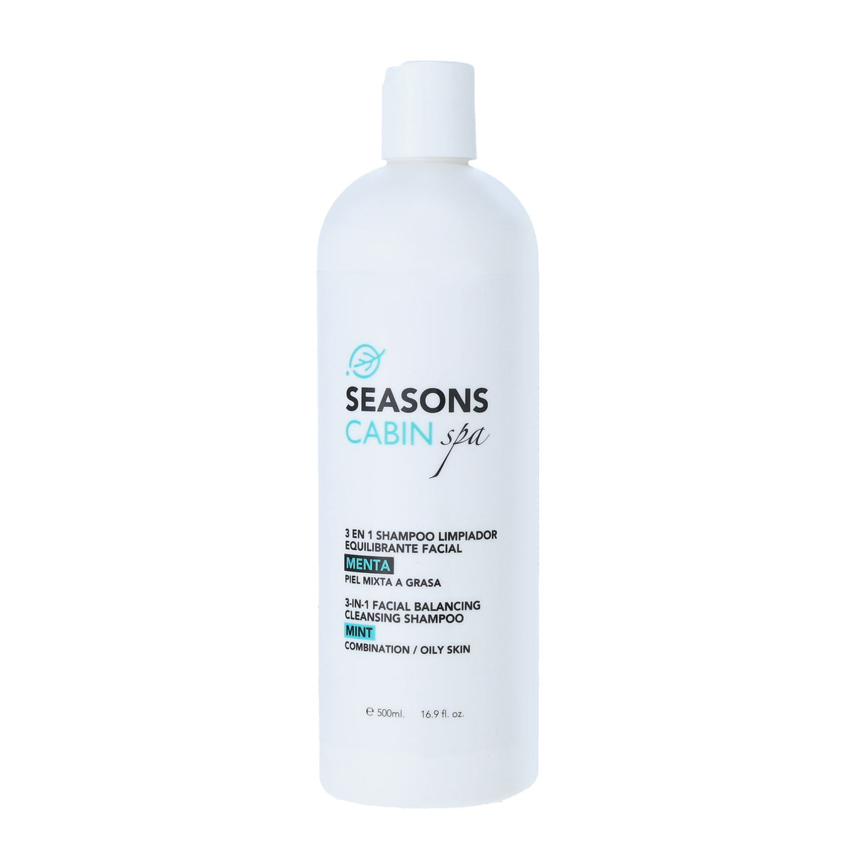 🎁 3 en 1 Shampoo Limpiador Equilibrante Facial Menta  500 ml.