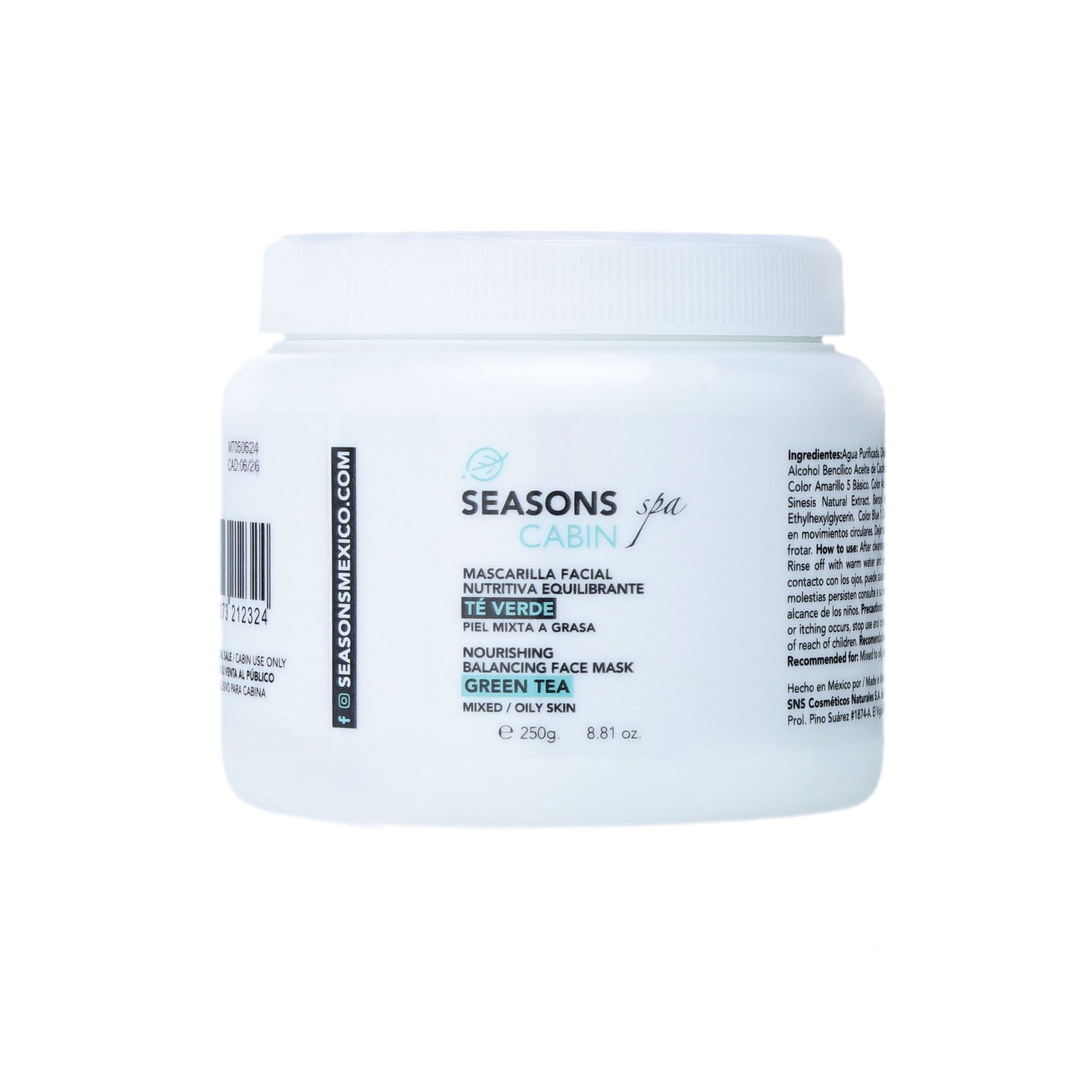 🎁 Mascarilla Facial Nutritiva Equilibrante Té Verde  250 gr. (100% off)