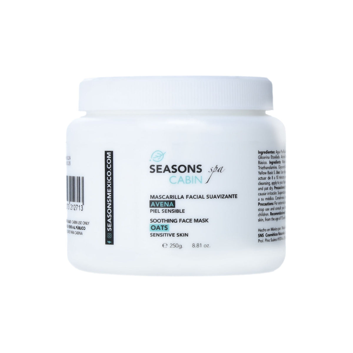 🎁 Mascarilla Facial Suavizante Avena  250 gr.