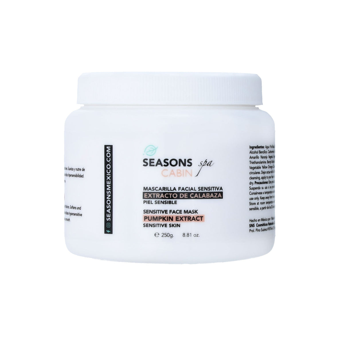 🎁 Mascarilla Facial Calabaza  250 gr.